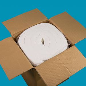 Coperta in Fibra di Allumina 1600C 3000F Isolamento Termico 7200x610x25mm 96KG/m3 con Imballaggio in Cartone - Product Image 3