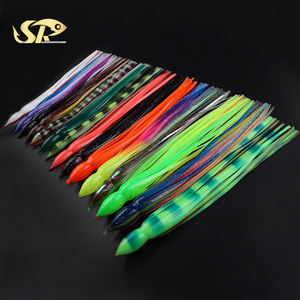 SUPERIORFISHING Esca <span class=keywords><strong>da</strong></span> Traina per Tonno e <span class=keywords><strong>Pesca</strong></span> d'Altura a Forma di Calamaro o Polpo <span class=keywords><strong>in</strong></span> PVC con Gonna per Marlin - Product Image 1