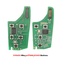 Jingyuqin - Llave Remota para Automóvil de 315/433 Mhz, ID46 PCF7931E/7937, para Chevrolet Cruze, Aveo, Epica, Lova, Camaro, Impala, Trax, Orlando, 2/3/4 Botones