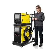 Machine de soudage laser à fibre multifonction 5 en 1 pour tuyaux / Machine de nettoyage laser à refroidissement par air / Soudeuse laser 9 kW 1,2 kW 1,5 kW 2 kW
