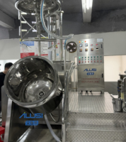 Cuve d'émulsification et d'homogénéisation sous vide en acier inoxydable SUS304, capacité 300L, certifiée CE, faible bruit, haute précision, moteur AC tactile