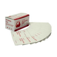 Tampons en papier à usage unique avec revêtement PE simple face, résistants à l'humidité, recyclables, compatibles avec l'impression typographique, pour l'emballage de bâtonnets d'iode
