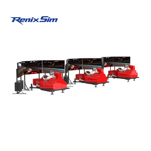 Simulateur de course sportive RenixSim F1 MAX Esports Motion Racing, configuration complète commerciale, volant à entraînement direct, cockpit de simulation de conduite automobile - Product Image 3