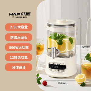 Théière à tisanes HAP pour la préservation de la santé, grande capacité de 2,5 L, détachable pour les employés de bureau, facile à nettoyer, séparation du thé et de l'eau - Product Image 1