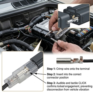 Terminal de latón tipo bala DJ221-4.5mm |   Conector de crimpado macho-hembra |   AWG 14-18 |   Molde Personalizado OEM |   Fábrica de Automóviles - Product Image 1