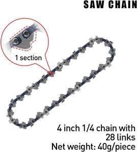 DTWB2-0001工業用グレードOEMチェーンソーチェーン4インチ1/4インチピッチ28ドライブリンク4ピースセット - Product Image 4