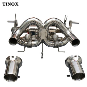 Stainless Steel High-performance Valve Edition Cat-back Exhaust Pipes for Lamborghini Aventador SVJ - Product Image 5