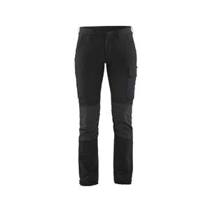 BLAKLADER - 712216459998C38 Women's 4-way stretchService <b>trousers</b> Black/Dark <b>grey</b> - EAN 7330509742884 <b>WORK</b> <b>TROUSERS</b> - Product Image 1