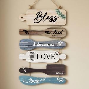 Letrero Colgante de Madera para Decoración de Pared de Cocina, Decoración del Hogar, Placa de Madera para Pared de <span class=keywords><strong>Restaurante</strong></span>, Adorno de Pared de Madera - Product Image 3