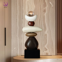 MKMJ Nouveaux Ornements Décoratifs de Table en Résine de Luxe au Design Géométrique pour la Maison