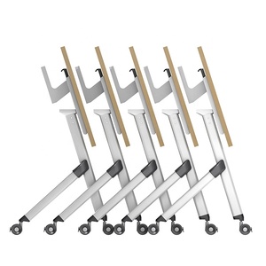 High Quality Wooden Folding Office <strong>Desk</strong> Meeting Room Conference <strong>Table</strong> Foldable School Modern Training <strong>Table</strong> <strong>Desks</strong> - Product Image 3