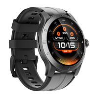 Montre connectée intelligente Rumefit RACER 3 avec écran AMOLED, surveillance du sommeil 24h/24, fréquence cardiaque/oxygène sanguin, analyse du sommeil, forme ronde