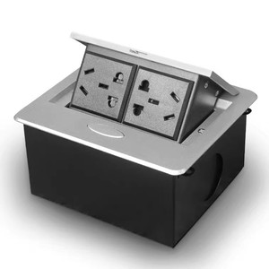 Huibaili Hardware Desktop Pop Up <b>Socket</b> 2x EU Plug <b>With</b> <b>Usb</b> Charging For Conference Table Office Furniture - Product Image 1