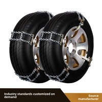 X-Racing Chaîne de pneu universelle en acier allié Double accessoires de voiture antidérapants d'urgence pour accessoire extérieur de véhicule tout-terrain