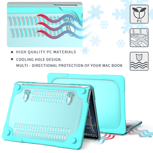 M2 13,3 pulgadas Hard Frosting PC Laptop Case para <span class=keywords><strong>Macbook</strong></span> <span class=keywords><strong>Pro</strong></span> 13 A2338 A2289 Shock Protection Cover con Kickstand para computadora - Product Image 6