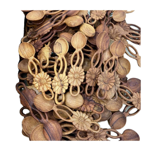 Cuchara de Bambú Ecológica con Logotipo Grabado Personalizado, Precio Económico al por Mayor, para Regalos Empresariales de Cocina, Diseño Minimalista - Product Image 1