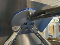 Nouveau design de tourniquet automatique bidirectionnel étanche avec lecteur RFID et code QR, tourniquet vertical à trois bras pour la sécurité