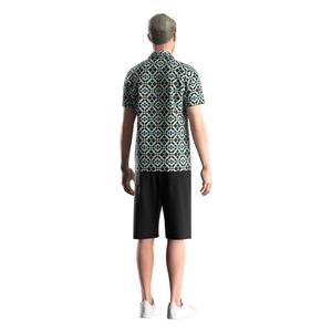 Camiseta Deportiva de Manga Corta con Sublimación de Moda, Camisas de Golf con Cuello Abotonado para Hombre, Camiseta Tipo Polo para Hombre - Product Image 6