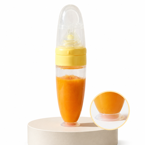 Cuillère-biberon en silicone sans BPA pour bébé, pour l'alimentation au <span class=keywords><strong>riz</strong></span> et aux céréales, pour nourrissons et tout-petits, pour les aliments complémentaires - Product Image 6