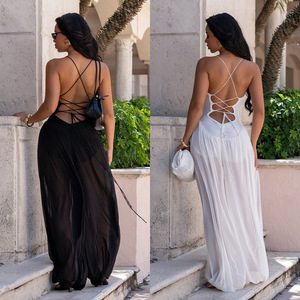 Tuta Intera <span class=keywords><strong>Elegante</strong></span> da Donna con Spalline Sottili e Schiena Scoperta, Stile Casual e Comodo - Product Image 3