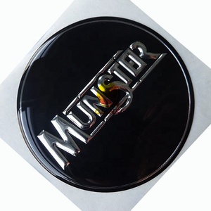 Custom 3d embossed gel labels Soft plastic brand logo Epoxy resin domed stickers