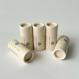 Tubo de papel de lápiz labial Kraft reciclable 100% personalizado de fábrica hecho a mano 30g bálsamo labial cilindro de embalaje desodorante de impresión de Desaparición - Product Image 3