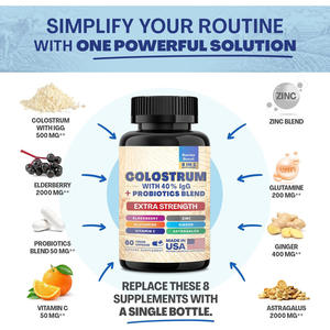 Capsules de <span class=keywords><strong>colostrum</strong></span> bovin chaud de haute qualité Capsules de <span class=keywords><strong>colostrum</strong></span> de vache Source Support d'usine O Em paquet d'échantillon - Product Image 3