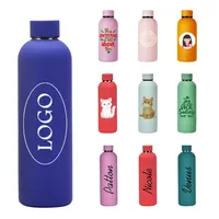 2023 Beauchy Offre Spéciale Gym petite bouche 304 en acier inoxydable extérieur mat bouteille d'eau 500ML sport tasse caoutchouc peinture bouteilles d'eau