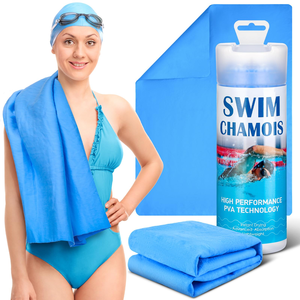 Asciugamano Assorbente in Pelle di Daino per Nuoto, Asciugatura Auto, Immersioni, Sport Acquatici, Spiaggia, Doccia, Piscina, Regalo per Nuotatori - Product Image 4