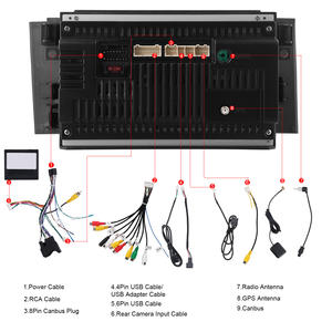 Podofo 7 ''Android Carplay Android Auto Car Stereo 2 + 64G Car Radio BT WIFI GPS EQ FM RDS para <span class=keywords><strong>Citroen</strong></span> C4 2013-2018 Dashboard - Product Image 4