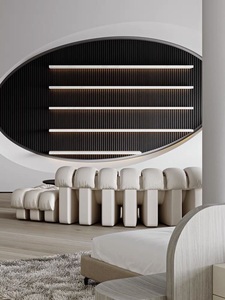 Minimalist Living Room <strong>Sofa</strong> Bed <strong>Set</strong> Adjustable Fabric <strong>Sofa</strong> - Product Image 3