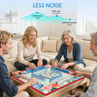Tapis de Mahjong Personnalisé 33 Pouces en Néoprène, Sac en Toile Imprimé avec Logo Américain Personnalisé, Housse de Table Inodore et Silencieuse, DDP USA
