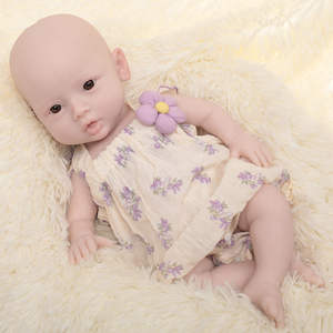 Extremidad suave 3kg 47cm 18,5 "Muñeca <span class=keywords><strong>Reborn</strong></span> Cuerpo completo Silicona sólida <span class=keywords><strong>Reborn</strong></span> Baby Girl Realista Niña recién nacida - Product Image 4