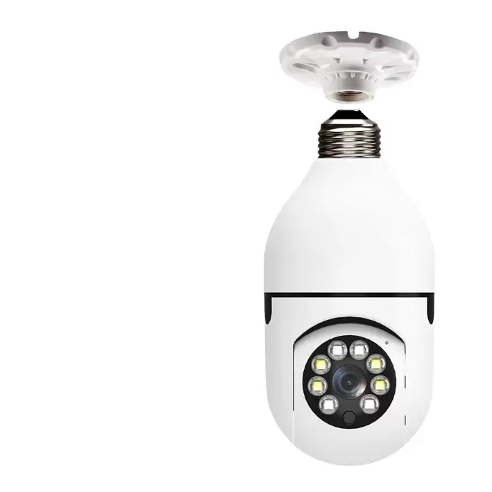 Factory price High definition night vision wireless bulb lamp camera 360 degree wifi cctv security E27 light bulb JYE camera