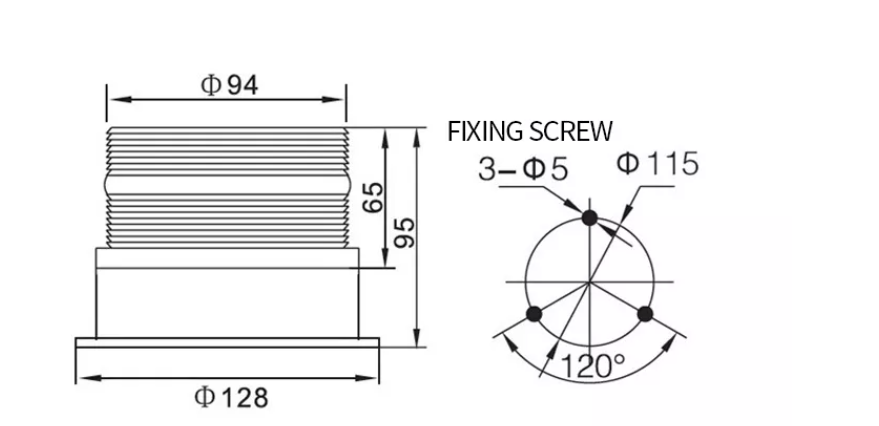 LED Round Car Dome Light LTE-5095 Deries Yellow Red Green Blue Rotating Strobe Warning Light CE Certification
