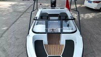 Bateau de pêche commercial en acier de type chaloupe chinoise à vendre aux Philippines, bateau modifié en forme de voiture de sport aquatique Poseidon