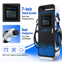 Station de recharge rapide DC pour véhicules électriques 160 kW à double connecteur, écran tactile 7 pouces IP55 pour flotte, fabricant OEM ODM, fournisseur