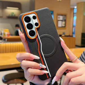 Custodia Magnetica Personalizzata in Pelle PU Bicolore con Blocco Colore per <span class=keywords><strong>Samsung</strong></span> S26 S24 S25 Ultra, <span class=keywords><strong>Cover</strong></span> Antiurto con Ricarica Wireless - Product Image 5