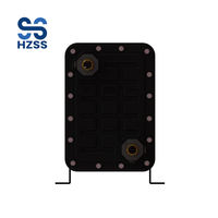 Échangeur de chaleur à plaques en titane anti-corrosion personnalisé HZSS, évaporateur d'eau de mer haute efficacité, refroidisseur pour pompes à chaleur