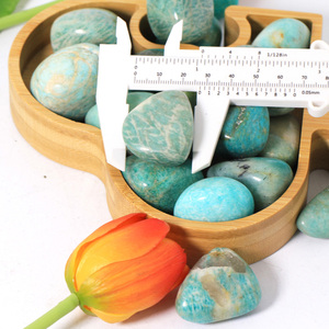 Ventes chaudes DIY <span class=keywords><strong>Pierre</strong></span> d'amazonite naturelle Méditation spirituelle Cristaux de guérison Pierres roulées <span class=keywords><strong>pour</strong></span> la décoration de la maison - Product Image 3