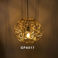 Lampe suspendue en osier faite à la main, abat-jour tissé naturel pour l'éclairage intérieur de la maison, de l'hôtel et du restaurant