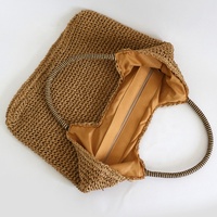 Nouveautés sac portable pour femmes grande capacité été plage herbe tissé sac sac de paille loisirs polyvalents pour les femmes