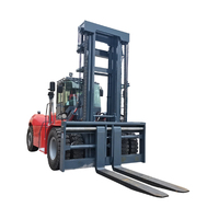 Prix du chariot élévateur 25 tonnes 30 tonnes Chariot élévateur à fourche à usage intensif Mât de 4m à 2 étages pour levage et chargement de conteneurs de 20 pieds avec transmission de marque ZF