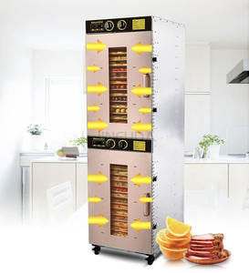 Qualité 32 Plateaux Séchoir Deux Salles De Déshydratation Séchage Des Fruits, Jerky, Déshydrateurs Commerciaux De Saucisse Économisez De L'espace - Product Image 6