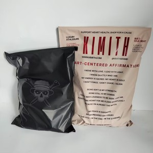 Biodegradable Custom Logo Matte Peach Poly Mailer Plastic Shipping Bag Clothing Online Shop Packaging Courier Mailing Bags - Product Image 5