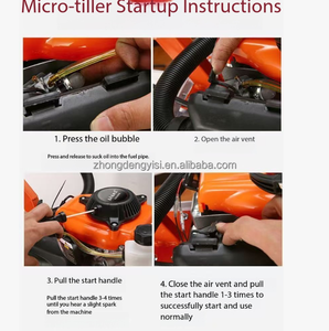 Agricultural Small Multi-functional Gasoline Hand-held <b>Cultivated</b> Land Loosening Machine Rotary Tiller Micro-tiller - Product Image 5
