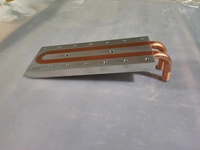 Conception personnalisée de plaques de refroidissement liquide, plaques froides en aluminium avec tubes en cuivre et plaques refroidies à l'eau