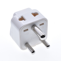 Adaptateur de prise universel pour l'Afrique du Sud 2 en 1 EU UK US vers Type-D rond 3 broches Convertisseur de prise électrique pour l'Inde le Pakistan le Sri Lanka