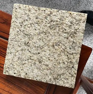 Venta caliente de losas de encimera de cocina de granito amarillo personalizado aplicación de baño al aire libre barato losas de granito con forma de azulejo pulido - Product Image 5
