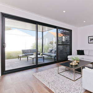 Portes coulissantes commerciales à double vitrage conformes à la norme australienne AS2047, en aluminium pour balcon et <span class=keywords><strong>patio</strong></span>, fenêtres coulissantes en verre - Product Image 1